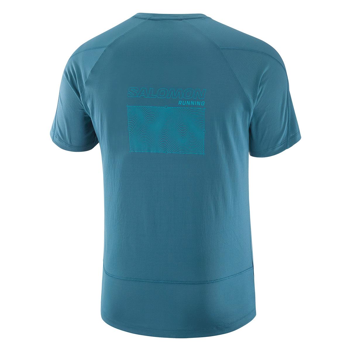Salomon Cross Run Short Sleeve Tee Men's in Light Mahogany